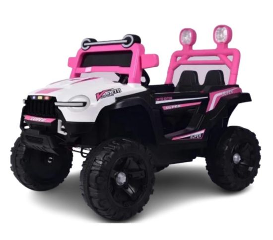 صورة سيارة أطفال المدرعة وردي ماطورين